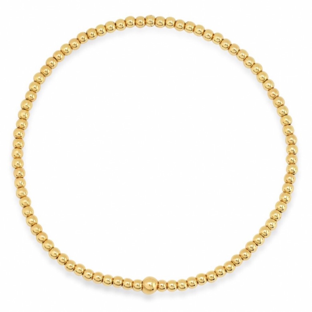 Gold beaded bracelet